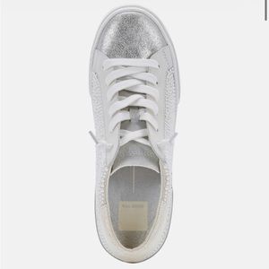 Dolce Vita Women's Zina Pearl Sneakers Size 9.5 White Silver Wedding